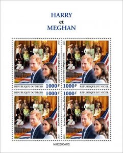 2024/03 - NIGER  - HARRY & MEGHANE  II     4V    MNH **