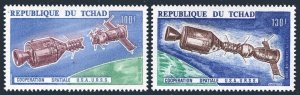 Chad C166-C167, MNH. Michel 710-711. Apollo-Soyuz, cooperation in space, 1975.