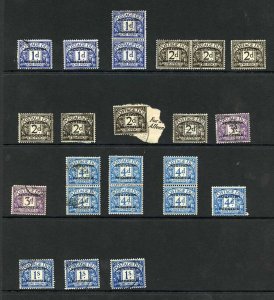 Southern Rhodesia Selection of used Post dues Cat 77.25