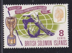 Solomon Islands  #167  MNH  1966  world cup soccer 8c