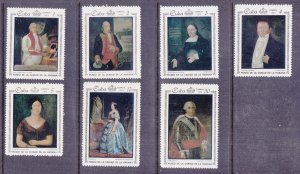 Cuba 1699-1705 MNH 1972 Portraits in the Metropolitan Museum Set of 7