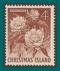 Christmas Island 1963 Moonflower, MLH #12,SG12