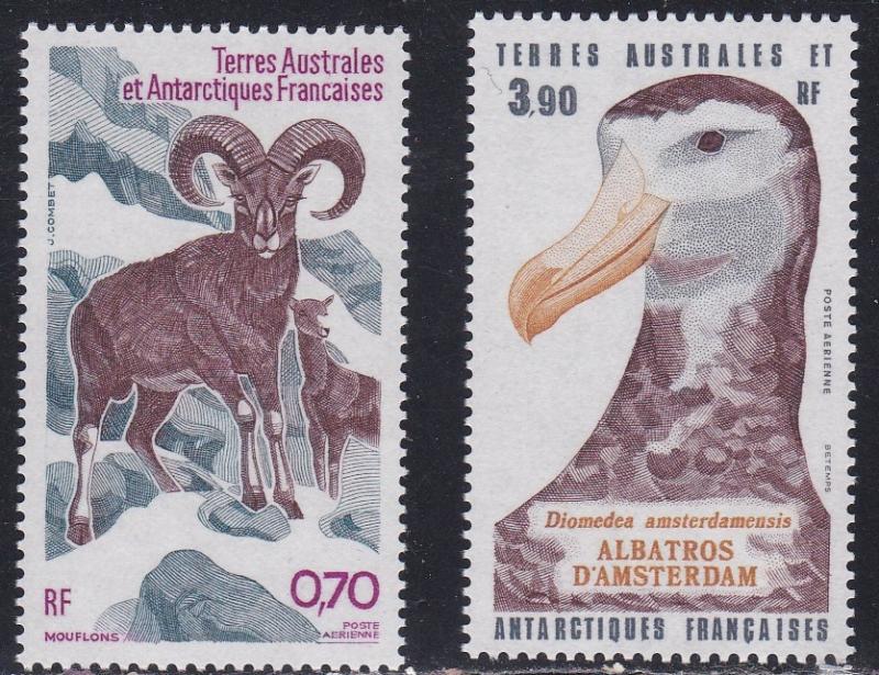 French Southern Antarctic Territory # C85-86, Sheep & Albatross, NH, 1/2 Cat.