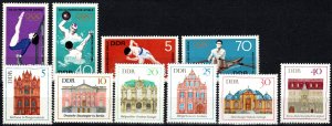 DDR #1043-6, 1071-6  MNH CV $3.90 (X2456)