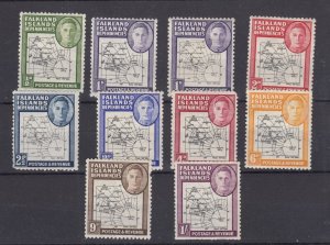 Falkland Islands Dependencies 1946 Margin Set SGG9/G16 MH BP9310