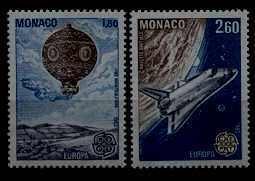 Monaco 1368-69 MNH Europa CEPT-83/Space SCV3.50