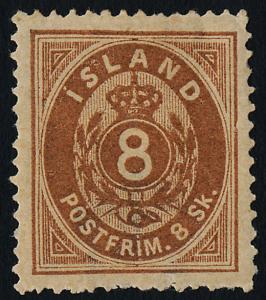 Iceland 3 MH Numeral