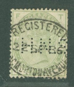 Great Britain #103 Used Single (Perfin)