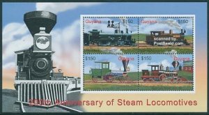 Guyana 2005, Railways 4v m/s, China 1919, MNH