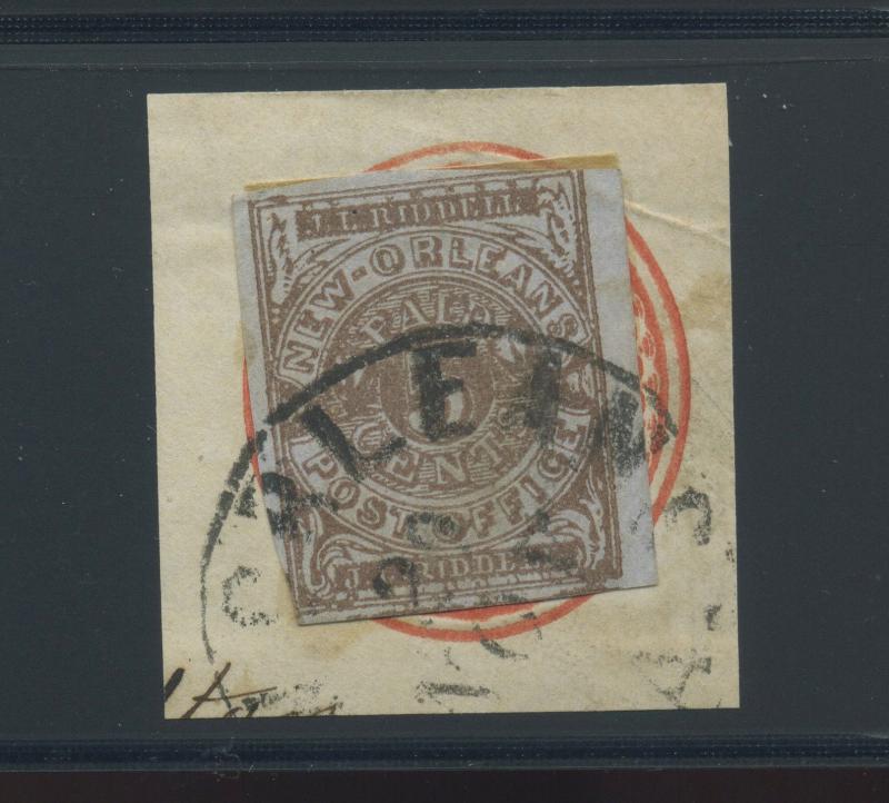 Confederate States #62X4 New Orleans Provisional Used Stamp (CSA#62X4-3)