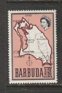 1970 Antigua-Barbuda - Sc 80 - MH VF - 1 single - Map