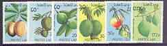 Laos 1989 Fruit complete perf set of 6 unmounted mint, SG...