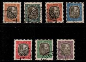 Iceland Scott O13-19 Used (Catalog Value $54.25)