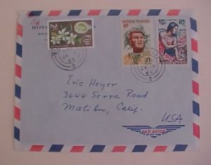 TAHITI USED IN FIJI SUVA COVER 1964 JULY 24