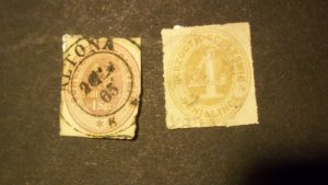 GER. STATE SCHLESWIG &HOLSTEIN #s 22&25 USD CV $105