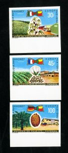 Gabon Stamps # 262-4 VF Imperf OG NH