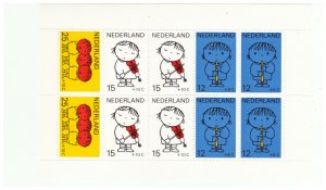 NETHERLANDS SC.B455a 1969 CHILDREN WITH MUSICAL INSTRUMENTS MNH S/S BK2