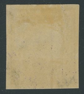 USA 484 - 3 cent Deep Violet Type II Imperf - VF/XF Mint hinged