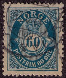 Norway # 58  Used  VF CDS Cat $ 8