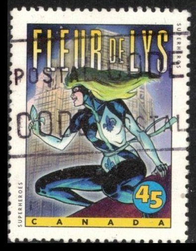 CANADA 1995 45c #1583 VF USED, COMICS CHARACTER FLEUR DE LYS CV 40c