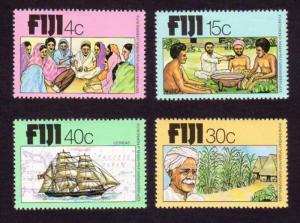 Fiji 1979 Sc#401-404 Set of 4 Indians Arriving MINT-Hinged.