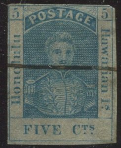 Hawaii 9 Imperf Used Stamp BX5154