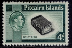 PITCAIRN ISLANDS GVI SG5b, 4d black & emerald-green, M MINT. Cat £23.