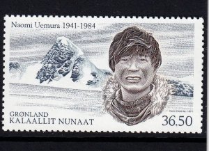 Greenland 2011, Naomi Uemura single  MNH  # 599