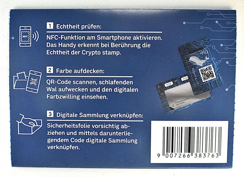 AUSTRIA CRYPTO STAMP 3.0 WHALE YELLOW, 2021