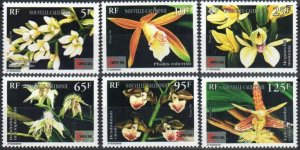 New Caledonia Stamp 741-746  - Orchids
