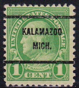 Precancel - Kalamazoo, MI PSS 632-61 - Bureau Issue
