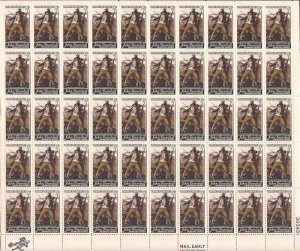 US Stamp - 1968 John Trumbull - 50 Stamp Sheet - Scott #1361