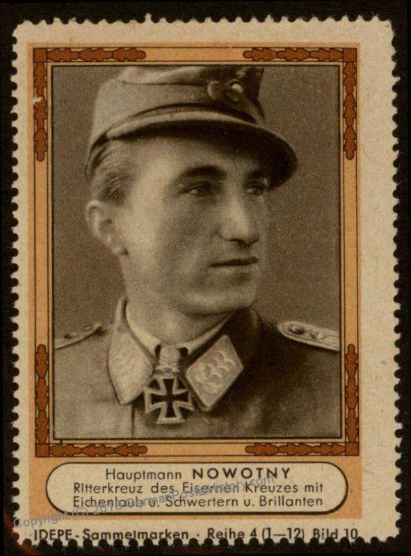 3rd Reich Germany Idepe Hauptmann Nowotny Ritterkreuz Knights Cross