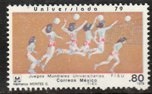 MEXICO 1187, Women's Volleyball University Games. MINT, NH, F-VF.