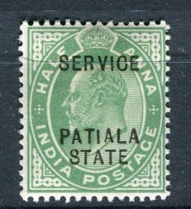 INDIA; PATIALA early 1900s ED VII issue Mint hinged Shade of 1/2a. value