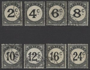 TRINIDAD SGD26-33 1947 POSTAGE DUES FINE USED