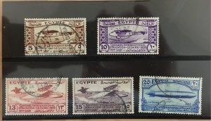 Egypt Sc. #172-176, complete set, used