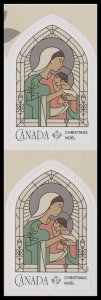 Canada 3404 Christmas Madonna & Child P vert pair MNH 2023