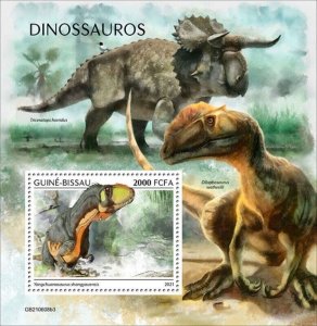 Guinea-Bissau - 2021 Yangchuanosaurus Dinosaur - Stamp Souvenir Sheet GB210608b3