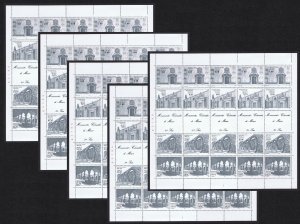 Mexico Colonial Architecture 5 Sheets of 5 strips 1982 MNH SC#1306a