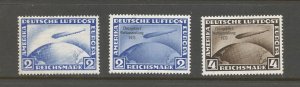 Germany # C 36, C 44-45. VF, OG, HR.  CV $ 192.00 