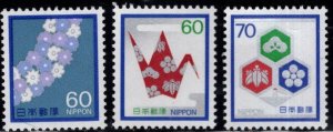 JAPAN  Scott 1505-1507 MNH** 1982 Greeting Card stamp set