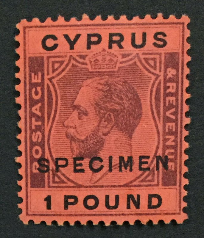 MOMEN: CYPRUS SG #102s 1924-28 SPECIMEN MINT OG H LOT #191692-341