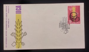 D)1973, URUGUAY, FIRST DAY COVER, ISSUE, XXX ANNIVERSARY OF THE INTER-AMERICAN