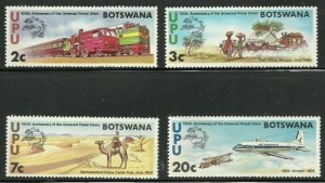 Botswana Scott #110-113 Upu Neuf sans Charnière