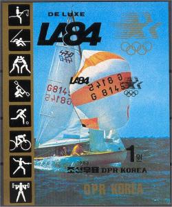 NORTH KOREA, OLYMPIC GAMES 1984 IMPERFORATED NH!	