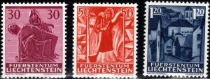 LIECHTENSTEIN Scott 372-374 MNH** from the 1962 Saint set