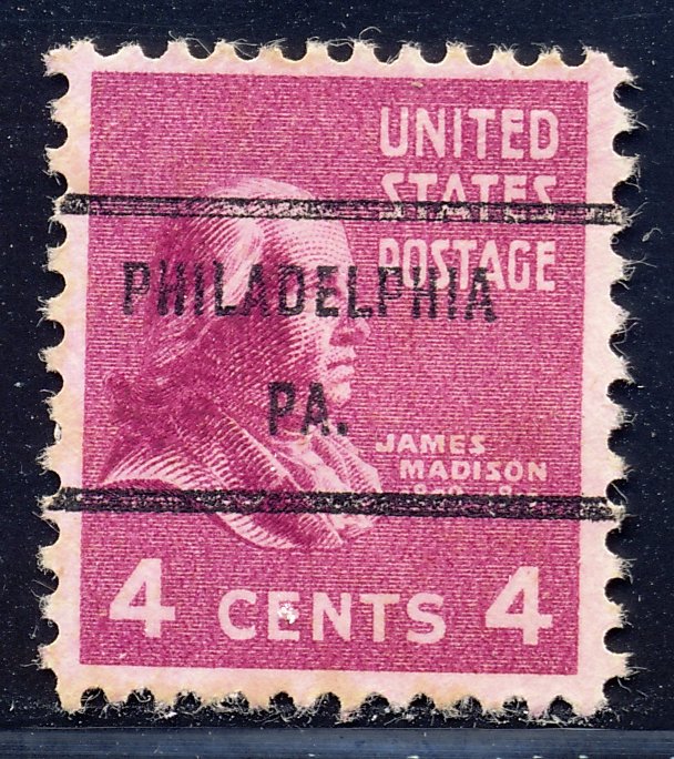 Philadelphia PA, 808-71 Bureau Precancel, 4¢ Madison