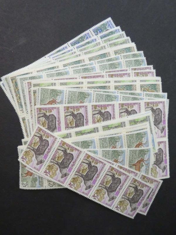 EDW1949SELL : CAMBODIA 1972 Scott #295-300. Animals 50 sets All VF MNH Cat $522.