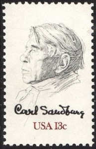 SC#1731 13¢ Carl Sandburg Single (1978) MNH